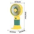 مینی فن دستی پرتابل پینترستی، مینی فن قابلیت هولدر موبایل پینترستی کد 49510647 kipas angin genggam tangan motif bunga 2in1+holder penyangga hp handy mini fan portable rechargeable elektrik karakter lucu
