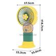 مینی فن دستی پرتابل پینترستی، مینی فن قابلیت هولدر موبایل پینترستی کد 49510647 kipas angin genggam tangan motif bunga 2in1+holder penyangga hp handy mini fan portable rechargeable elektrik karakter lucu