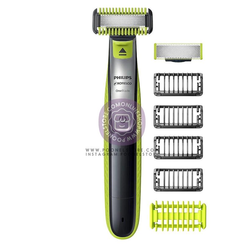 ماشین اصلاح موی صورت و بدن فیلیپس مدل OneBlade کد 99853364 philips norelco oneblade face+body hybrid electric trimmer and shaver