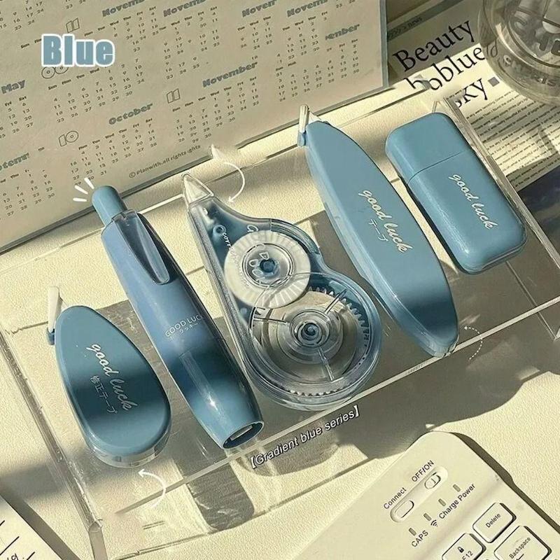 ست غلط گیرنواری پینترستی بسته 5 عددی کد 65999852 cute 5 pcs correction tape set cute design tippex pen large capacity smooth mute whiteout correction tape for home school office supplies