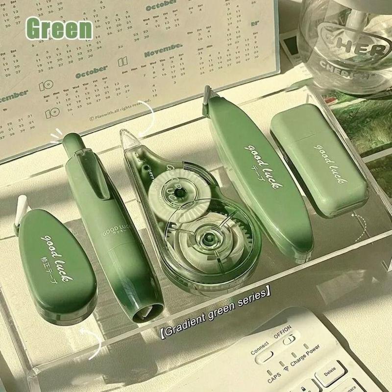 ست غلط گیرنواری پینترستی بسته 5 عددی کد 65999852 cute 5 pcs correction tape set cute design tippex pen large capacity smooth mute whiteout correction tape for home school office supplies