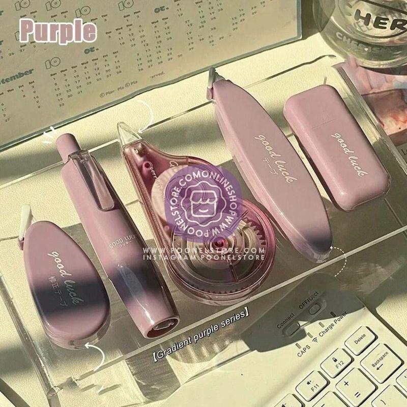 ست غلط گیرنواری پینترستی بسته 5 عددی کد 65999852 cute 5 pcs correction tape set cute design tippex pen large capacity smooth mute whiteout correction tape for home school office supplies