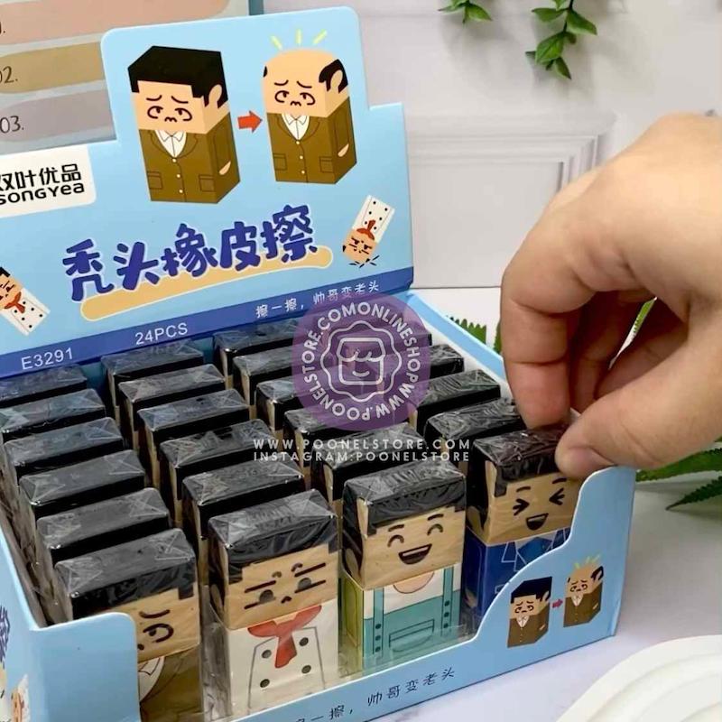 پاکن کچل شو فانتزی پینترستی مدل مرد کچل جذاب کد 61547741 cute tochain eraser students kawaii sakura eraser for kids poonelstore.com