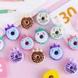 پاکن دونات 3 عددی فانتزی پینترستی مدل شیرینی‌ دوناتی خوشمزه کد 61548841 cute tochain eraser students kawaii donate eraser for kids poonelstore.com