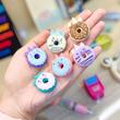 پاکن دونات 3 عددی فانتزی پینترستی مدل شیرینی‌ دوناتی خوشمزه کد 61548841 cute tochain eraser students kawaii donate eraser for kids poonelstore.com