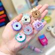 پاکن دونات 3 عددی فانتزی پینترستی مدل شیرینی‌ دوناتی خوشمزه کد 61548841 cute tochain eraser students kawaii donate eraser for kids poonelstore.com