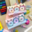پاکن دونات 3 عددی فانتزی پینترستی مدل شیرینی‌ دوناتی خوشمزه کد 61548841 cute tochain eraser students kawaii donate eraser for kids poonelstore.com