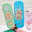 جامدادی پینترستی فانتزی کاپی بارا وارداتی کیوت کد 62844106 cute pencil case happy capybara students stationery www.poonelstore.com