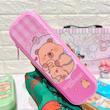 جامدادی پینترستی فانتزی کاپی بارا وارداتی کیوت کد 62844106 cute pencil case happy capybara students stationery www.poonelstore.com