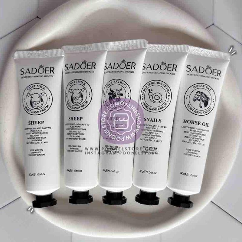 پکیج 5 عددی کرم مرطوب کننده دست سادور اورجینال مناسب خانم ها و آقایان کد 65230320 hand cream moisturizing hydrating hand cream for dry cracked Hands plant fragrance hand lotion stocking stuffers gift set 5pack mini hand care cream travel size for men and women