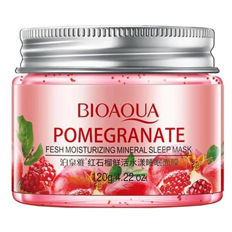 ماسک اوکاویب، ماسک صورت شب ضد پیری حاوی انار 120 میلی لیتر نسخه اورجینال به همراه ماسک میوه ای صورت OrGinal Red PomeGranate SleepinG Mask 120 ml Poonel Store Online ShoppinG Platform