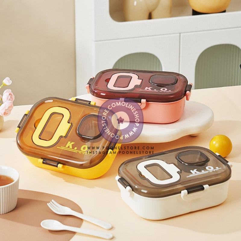 لانچ‌باکس ظرف نگهدارنده غذا دوطبقه پوونل‌استور launch box www.poonelstore.com