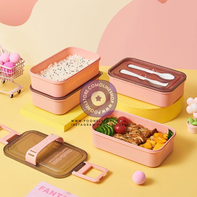 لانچ‌باکس ظرف نگهدارنده غذا دوطبقه پوونل‌استور launch box www.poonelstore.com