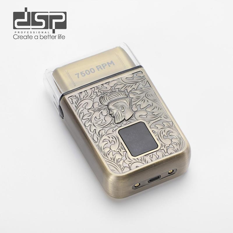 ماشین ریش تراش و شیور صورت و بدن دی اس پی اورجینال بدنه فلزی مناسب برای آقایان به همراه عطر مردانه dsp men-60589 model head and face shaving machine poonelstore.com