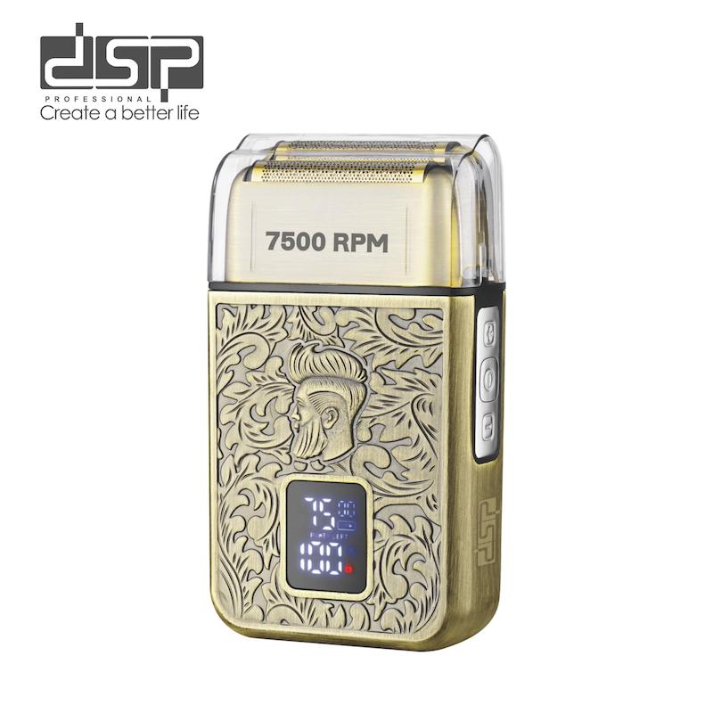 ماشین ریش تراش و شیور صورت و بدن دی اس پی اورجینال بدنه فلزی مناسب برای آقایان به همراه عطر مردانه dsp men-60589 model head and face shaving machine poonelstore.com