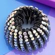 کلیپس مو جنریک فولدینگ نگین دار، کلیپس مو تاشو نگین دار وارداتی کد 66252360 Generic ponytail hairpin curling iron rhinestone bird's nest hairpin ball hair clutcher expandable ponytail holder bird's nest shaped hair clips claw clamp for girls and women