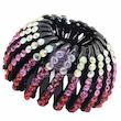 کلیپس مو جنریک فولدینگ نگین دار، کلیپس مو تاشو نگین دار وارداتی کد 66252360 Generic ponytail hairpin curling iron rhinestone bird's nest hairpin ball hair clutcher expandable ponytail holder bird's nest shaped hair clips claw clamp for girls and women