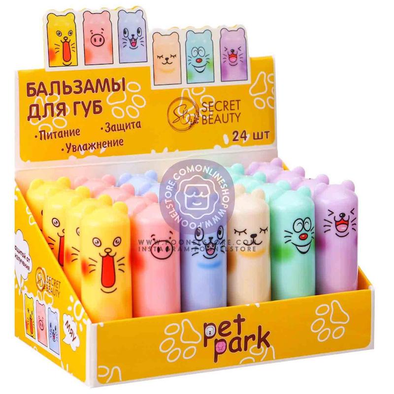 لیپ بالم پینترستی میوه های استوایی پت پارک، بالم لب میوه ای ویتامینه پت پارک کد 94521058 wholesale petpark cute moisturizing fruit flavor colorless kids cartoon pet lip balm natural plant lipstick makeup