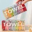 کپسول دستمال جادویی آنتی باکتریال towel، قرص دستمال کاربردی جادویی ضدباکتری و ضدقارچ نسخه وارداتی کد 94521021 compressed portable face towel tablet reusable washcloth wet and dry disposable wipes for baby dog camping travel hiking home beauty