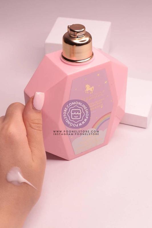 لوسیون بدن بارسد مدل ساکورا طرح یونیکورن، لوسیون بارسد مدل ساکورا طرح اسب تکشاخ OEM ODM Baursde Body Cream Beauty Nicotinamide Sakura FraGrance Deep NourishinG Skin Body Lotion