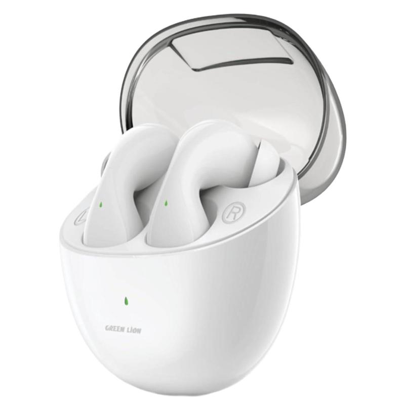 هندزفری وایرلس گرین لاین، هدفون بلوتوثی گرین لاین کد 70588875 green lion athens wireless earbuds hands free calls 12m range V5.3 bluetooth multi function touch 4hrs play time 70mins charging time