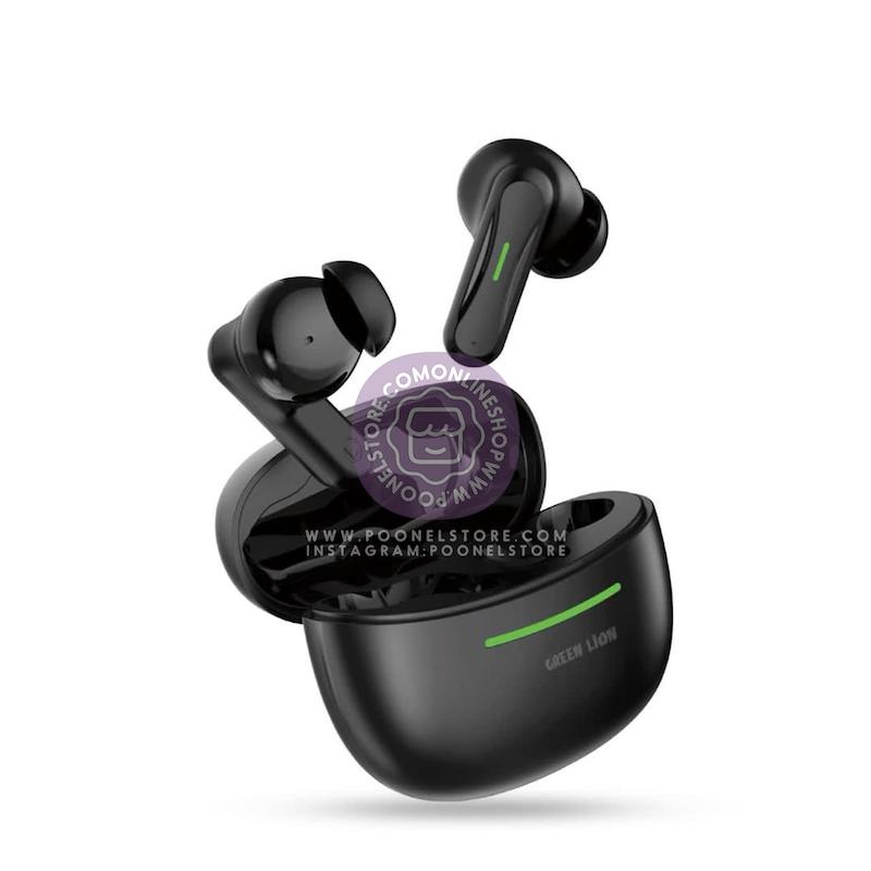 هندزفری وایرلس گرین لاین مدل کایرو، هدفون بلوتوثی کایرو گرین لاین کد 70588771 green lion cairo wireless earbuds hands free calls poonelstore.com