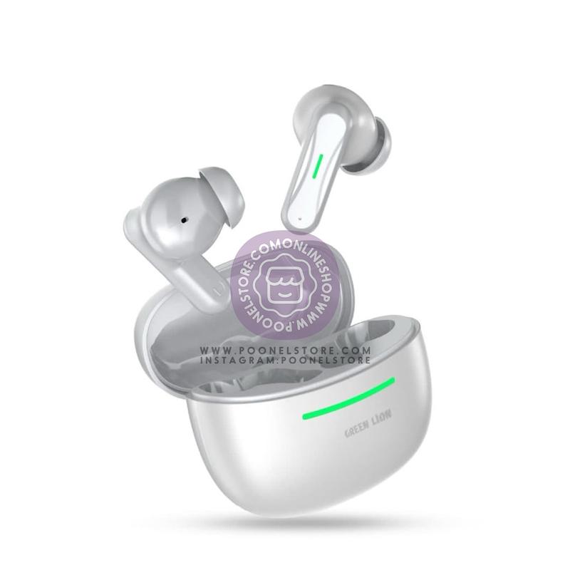 هندزفری وایرلس گرین لاین مدل کایرو، هدفون بلوتوثی کایرو گرین لاین کد 70588771 green lion cairo wireless earbuds hands free calls poonelstore.com