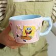 ماگ پینترستی باب اسفنجی و پاتریک، ماگ سرامیکی فانتزی باب اسفنجی حجم 500 میلی لیتر Spongebob Squarepants Patrick Star Mug Cartoon Anime Characters Kawaii Ceramic Cups Student Dormitory Office Cups Ornaments Gift