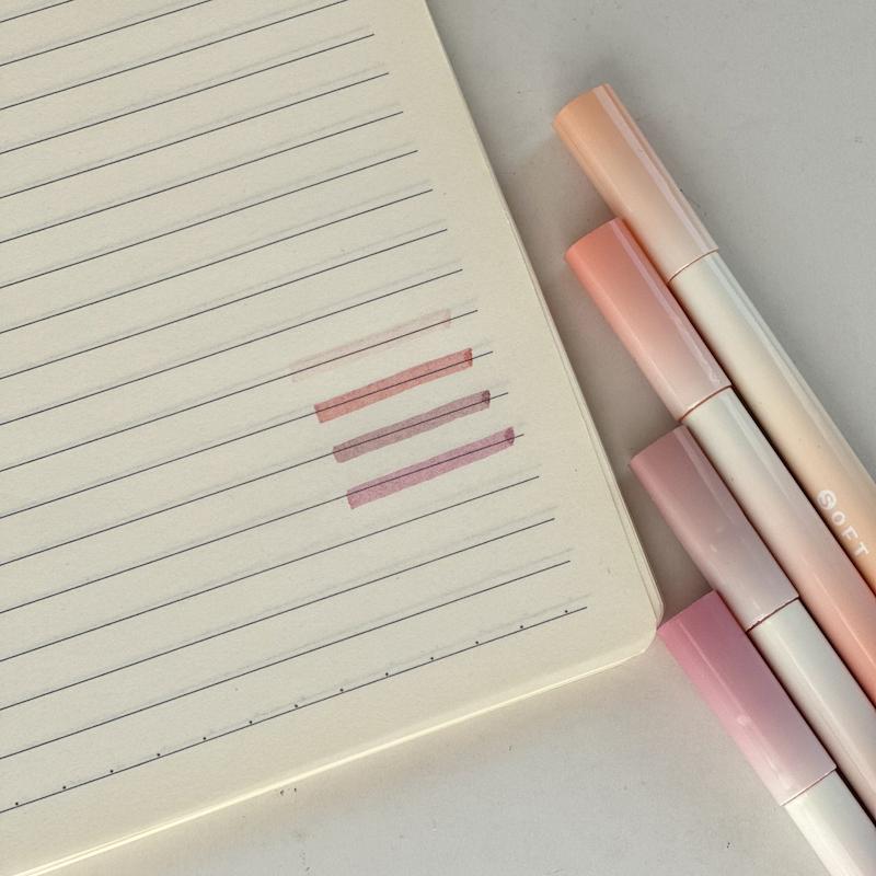 ماژیک هایلایتر پینترستی/ماژیک علامت زن پاستیلی بسته 4 عددی کد 99960244 dreamy cute highlighter marker students stationery www.poonelstore.com