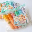 ماژیک هایلایتر پینترستی بسته 6 عددی، ماژیک علامت زن فانتزی مدل پنجه گربه cute students stationery highlighter markers cat claw design 6 pcs www.poonelstore.com