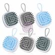 سرشوی سیلیکونی اسکالپ، سرشوی و بدن شوی سیلیکونی اسکالپ fuhiueos playful cartoon hair brush with soft silicone bristles head massage