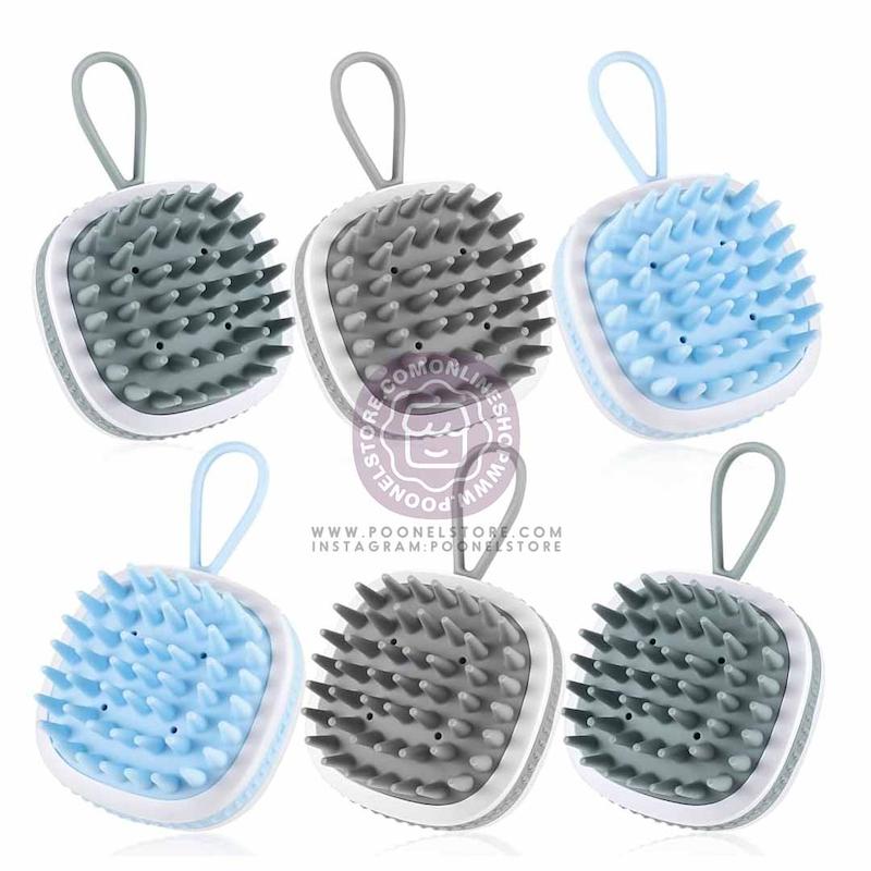 سرشوی سیلیکونی اسکالپ، سرشوی و بدن شوی سیلیکونی اسکالپ fuhiueos playful cartoon hair brush with soft silicone bristles head massage