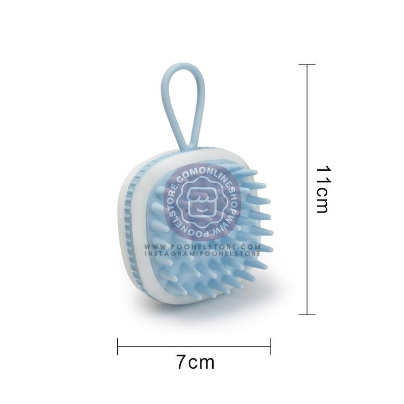 سرشوی سیلیکونی اسکالپ، سرشوی و بدن شوی سیلیکونی اسکالپ fuhiueos playful cartoon hair brush with soft silicone bristles head massage
