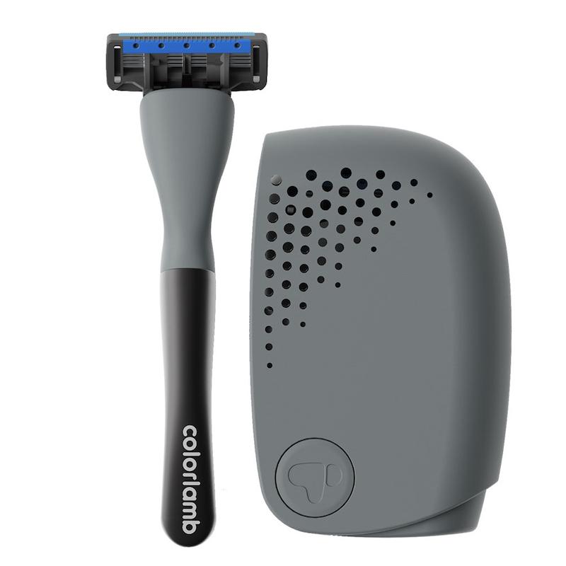 تیغ اصلاح کالرلمب پرتابل، شیور دستی مردانه کالرلمب قابل حمل دارای کیس نگهدارنده Colorlamb Portable Manual Men Razor Set Metal Handle Poonel Store
