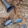 تیغ اصلاح کالرلمب پرتابل، شیور دستی مردانه کالرلمب قابل حمل دارای کیس نگهدارنده Colorlamb Portable Manual Men Razor Set Metal Handle Poonel Store