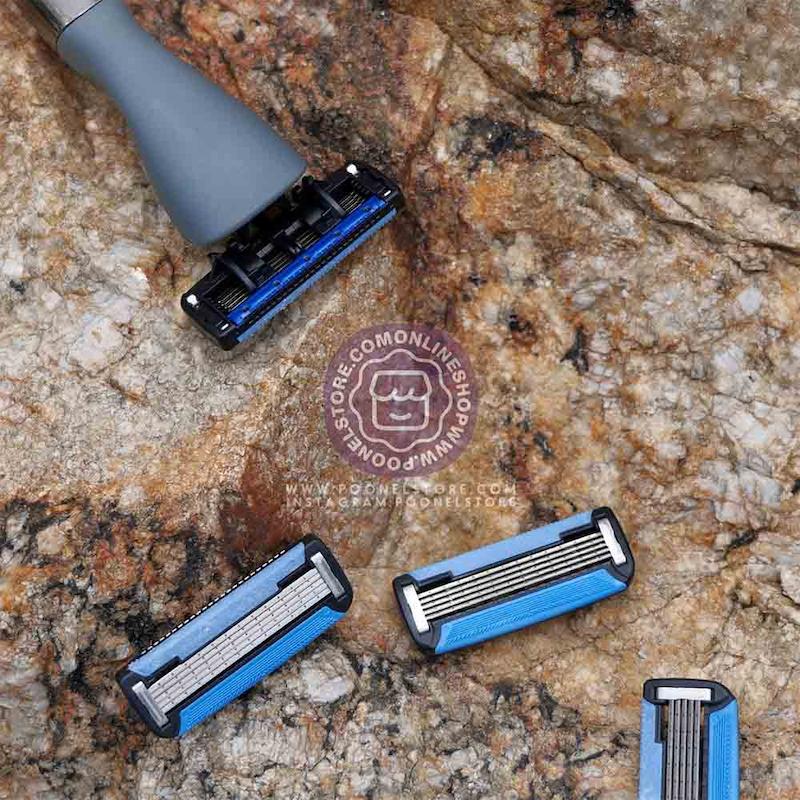 تیغ اصلاح کالرلمب پرتابل، شیور دستی مردانه کالرلمب قابل حمل دارای کیس نگهدارنده Colorlamb Portable Manual Men Razor Set Metal Handle Poonel Store