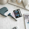 تیغ اصلاح کالرلمب پرتابل، شیور دستی مردانه کالرلمب قابل حمل دارای کیس نگهدارنده Colorlamb Portable Manual Men Razor Set Metal Handle Poonel Store