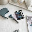 تیغ اصلاح کالرلمب پرتابل، شیور دستی مردانه کالرلمب قابل حمل دارای کیس نگهدارنده Colorlamb Portable Manual Men Razor Set Metal Handle Poonel Store
