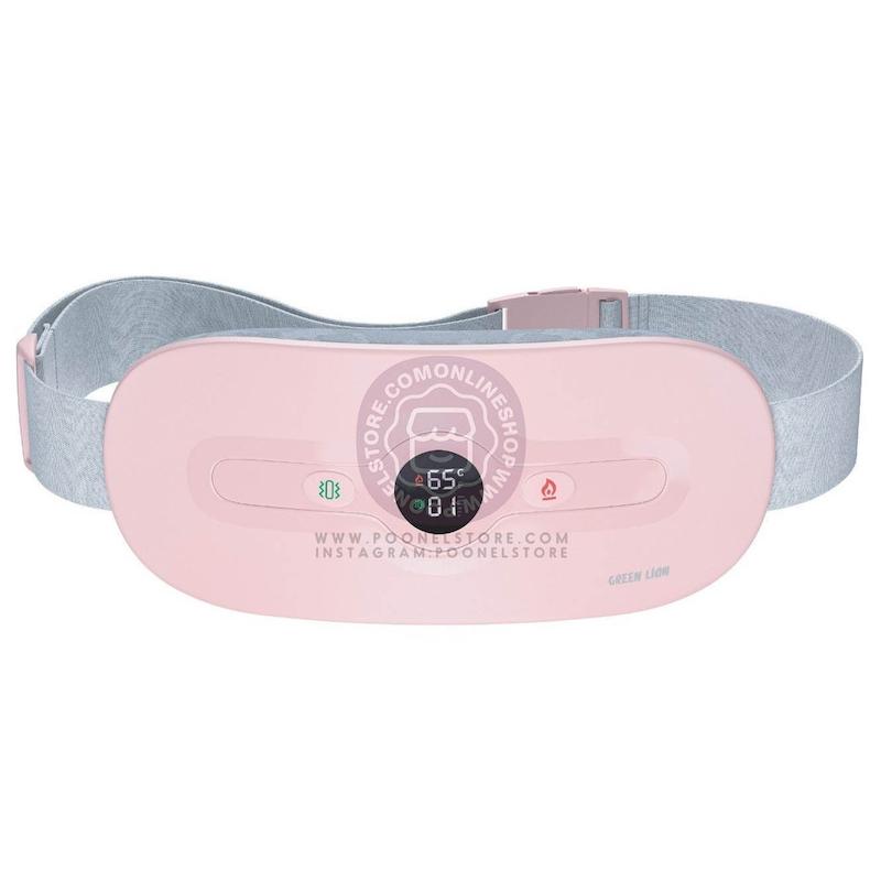 کمربند قاعدگی گرین لاین، دستگاه گرم کننده تسکین درد قاعدگی مناسب خانم ها Green Lion Bloom Heat Menstrual Heating Pad 6 Heating Levels 6 Vibration Modes Cordless Portable Thermal Massager Pad for Period Cramps Pain Relief Ideal Gift for Women and Girls Pink