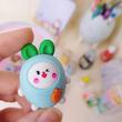 پاکن پینترستی طرح خرگوش و هویج، پاکن فانتزی لگویی دانش آموزی مدل خرگوش Cute Tochain Eraser Students Kawaii Rabbit Eraser For Kids poonelstore.com