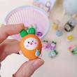 پاکن پینترستی طرح خرگوش و هویج، پاکن فانتزی لگویی دانش آموزی مدل خرگوش Cute Tochain Eraser Students Kawaii Rabbit Eraser For Kids poonelstore.com