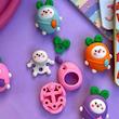 پاکن پینترستی طرح خرگوش و هویج، پاکن فانتزی لگویی دانش آموزی مدل خرگوش Cute Tochain Eraser Students Kawaii Rabbit Eraser For Kids poonelstore.com