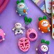 پاکن پینترستی طرح خرگوش و هویج، پاکن فانتزی لگویی دانش آموزی مدل خرگوش Cute Tochain Eraser Students Kawaii Rabbit Eraser For Kids poonelstore.com