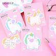 کاغذیادداشت پینترستی یونیکورن، استیک نوت فانتزی چسب دار مدل اسب تکشاخ cute unicorn sticky notes cute shapes markers flags tabs accessories cartoon sticky notes indexes tabs self adhesive sticky notes