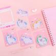 کاغذیادداشت پینترستی یونیکورن، استیک نوت فانتزی چسب دار مدل اسب تکشاخ cute unicorn sticky notes cute shapes markers flags tabs accessories cartoon sticky notes indexes tabs self adhesive sticky notes
