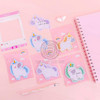 کاغذیادداشت پینترستی یونیکورن، استیک نوت فانتزی چسب دار مدل اسب تکشاخ cute unicorn sticky notes cute shapes markers flags tabs accessories cartoon sticky notes indexes tabs self adhesive sticky notes