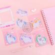 کاغذیادداشت پینترستی یونیکورن، استیک نوت فانتزی چسب دار مدل اسب تکشاخ cute unicorn sticky notes cute shapes markers flags tabs accessories cartoon sticky notes indexes tabs self adhesive sticky notes