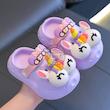 صندل کراکس پینترستی نسخه وارداتی مدل چشم قلمبه، کراکس فانتزی سیلیکونی مدل چشم قلمبه Cute Big Eyes Animals Design Orginal Version Fancy Fabric Shoes Suitable For Kids Poonelstore