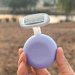 تیغ اصلاح کالرلمب پرتابل، شیور دستی کالرلمب قابل حمل دارای کیس نگهدارنده مناسب خانم ها Colorlamb Portable 0.4 Manual Women Razor Set Metal Handle Poonel Store