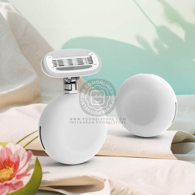 تیغ اصلاح کالرلمب پرتابل، شیور دستی کالرلمب قابل حمل دارای کیس نگهدارنده مناسب خانم ها Colorlamb Portable 0.4 Manual Women Razor Set Metal Handle Poonel Store